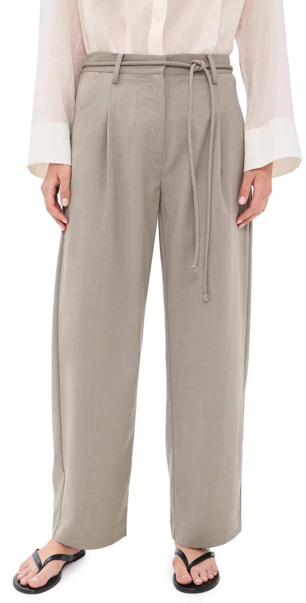 St. Agni Tailored Barrel Pants Light Taupe XL