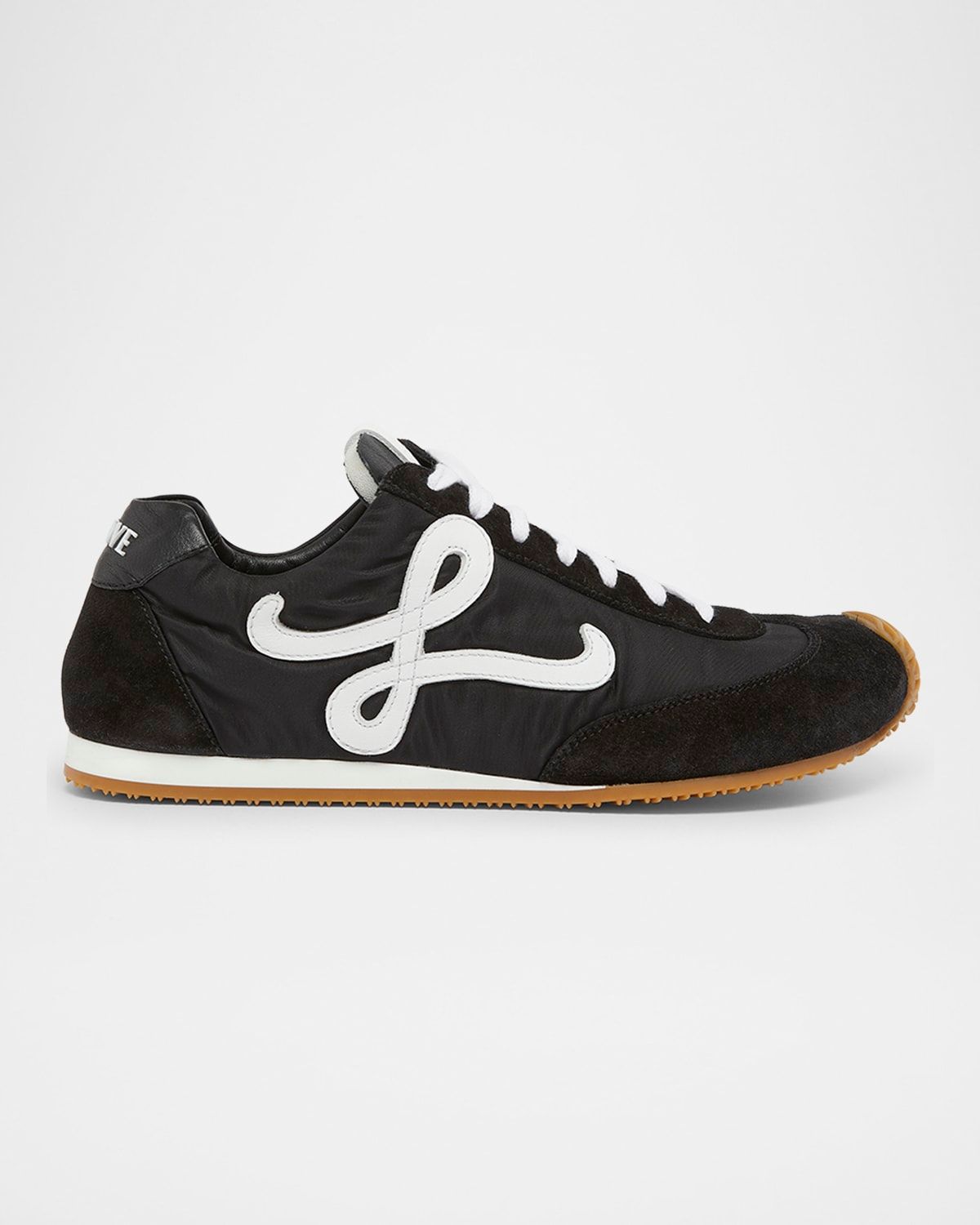 Flow Runner Suede and Leather Sneakers