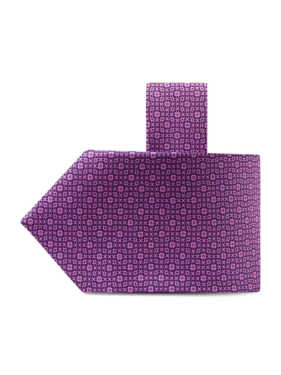 Men's Luxury Woven Silk Tie - Pink