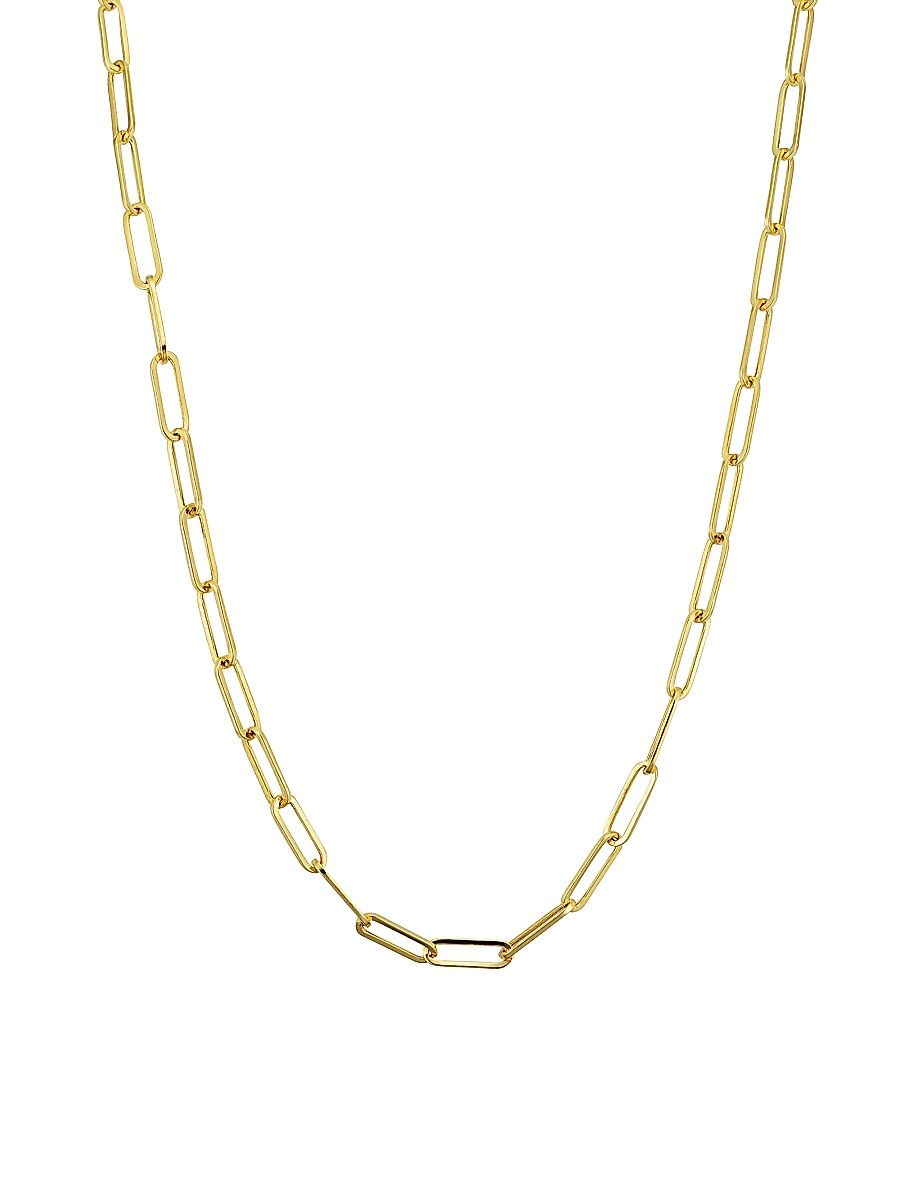 Women's 14K Yellow Gold Venice Link Choker - Yellow Gold - Size 14