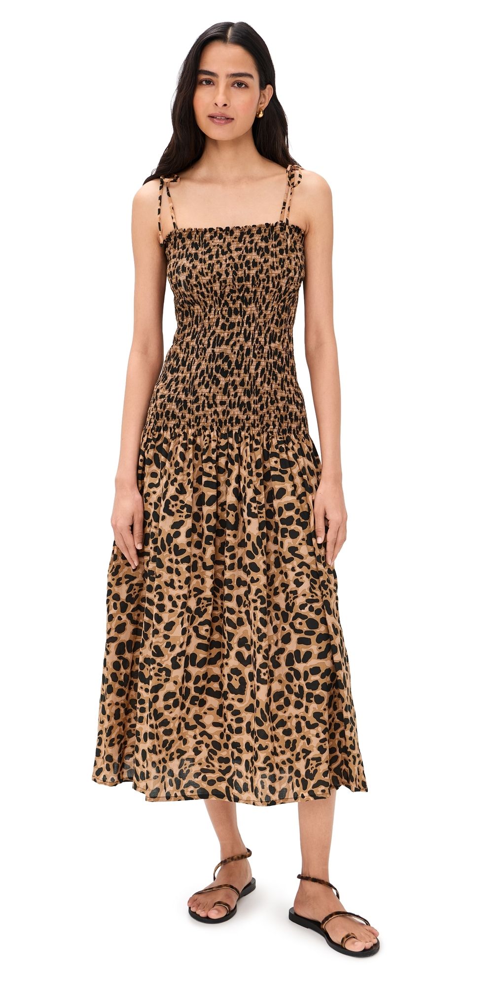 Natalie Martin Collection Juliette Dress Leopard Cotton One Size