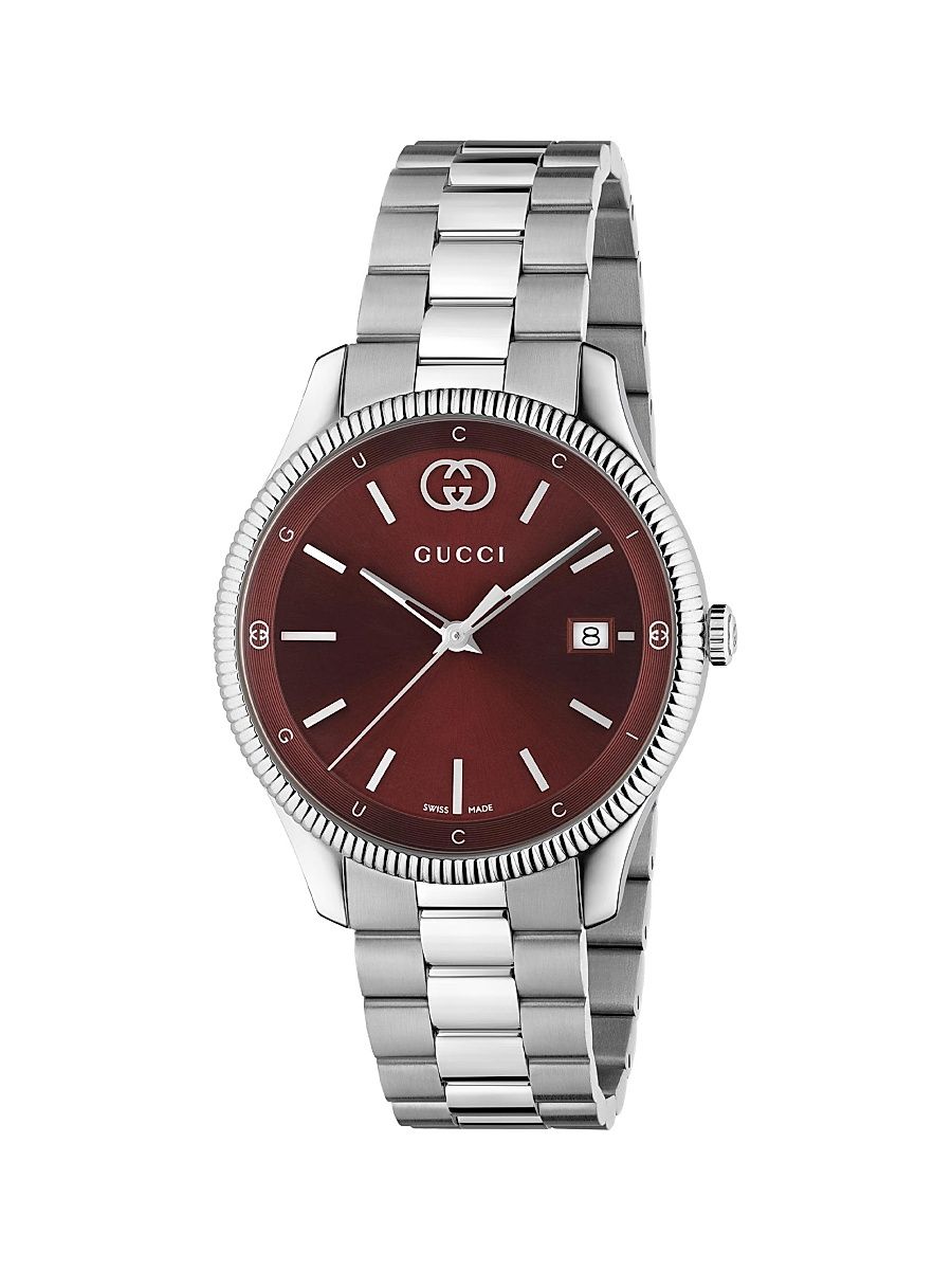 Men's G-Timeless Stainless Steel Bracelet Watch/38MM - Red