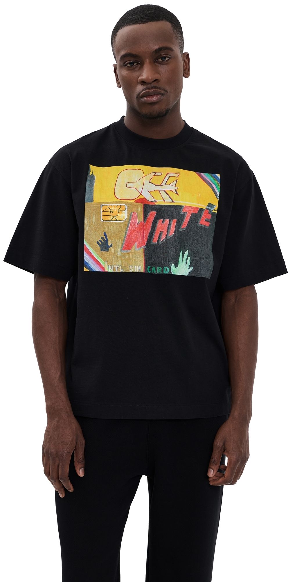 Off-White Shimada Logo Skate Tee Black/White L