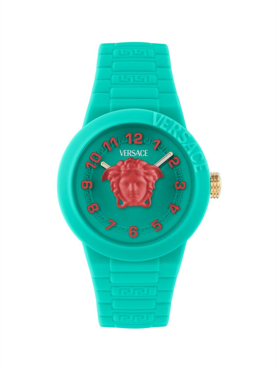 Versace Unisex Kid's V-Pop Silicone Watch/34MM - Teal