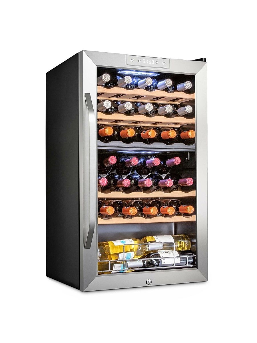 Freestanding Wine Fridge - Grey