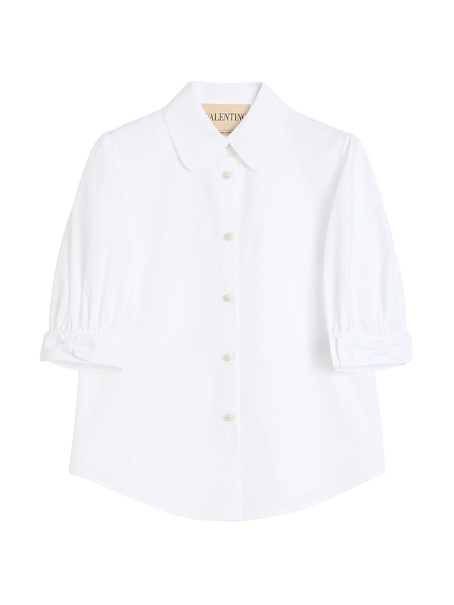 Women's Cotton Poplin Shirt - Optic White - Size 10