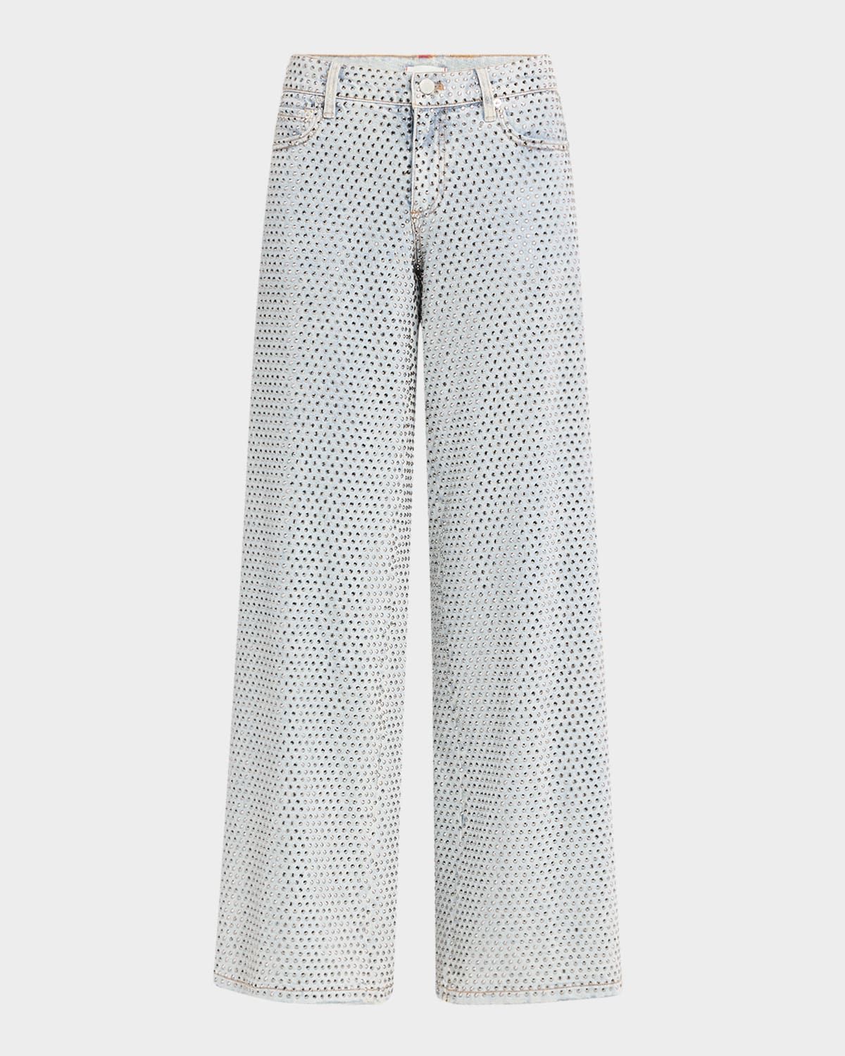 Trish Low-Rise Embellished Baggy Jeans