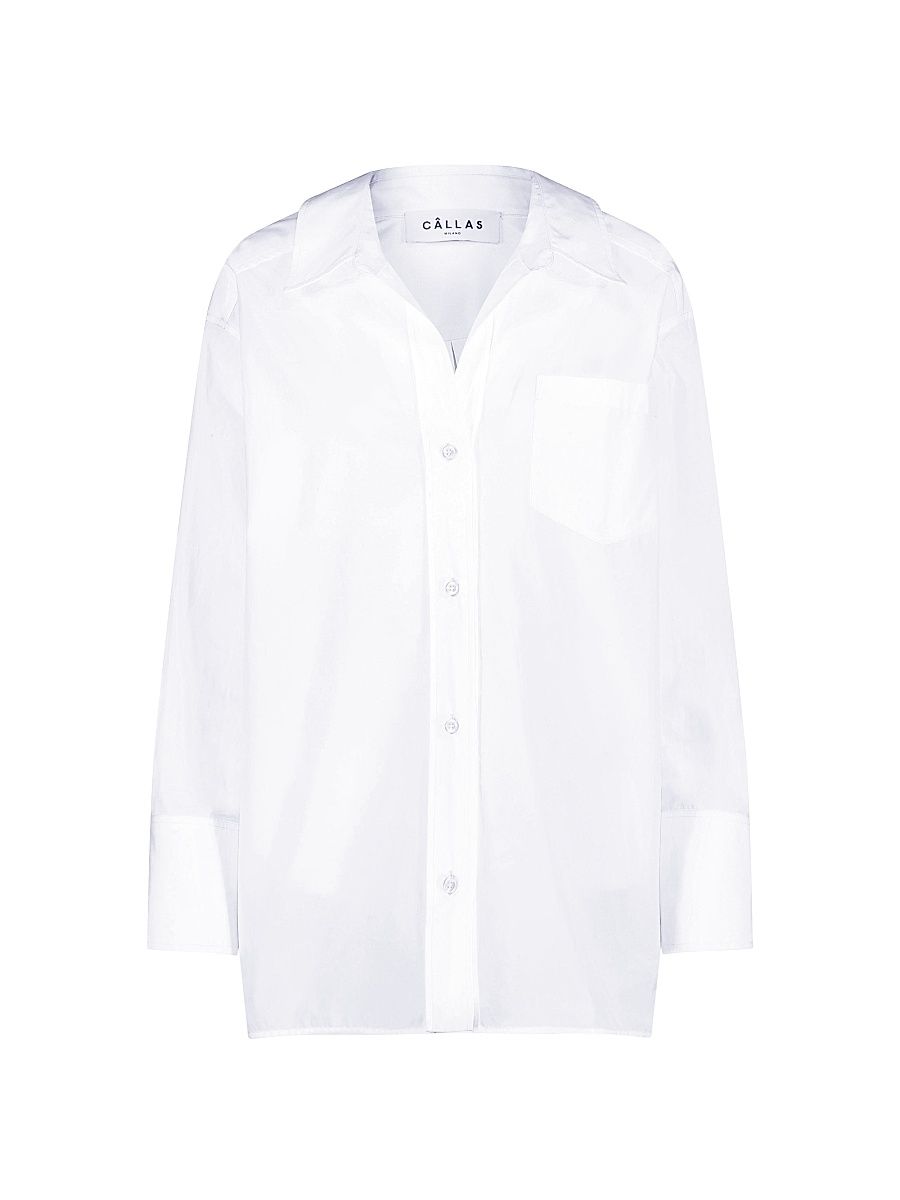 Women's Petra - Boyfriend Oversized Shirt - White - Size 6