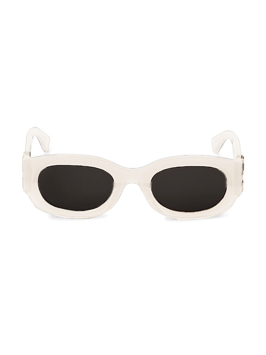 Women's Palmer 52MM Oval Sunglasses - White