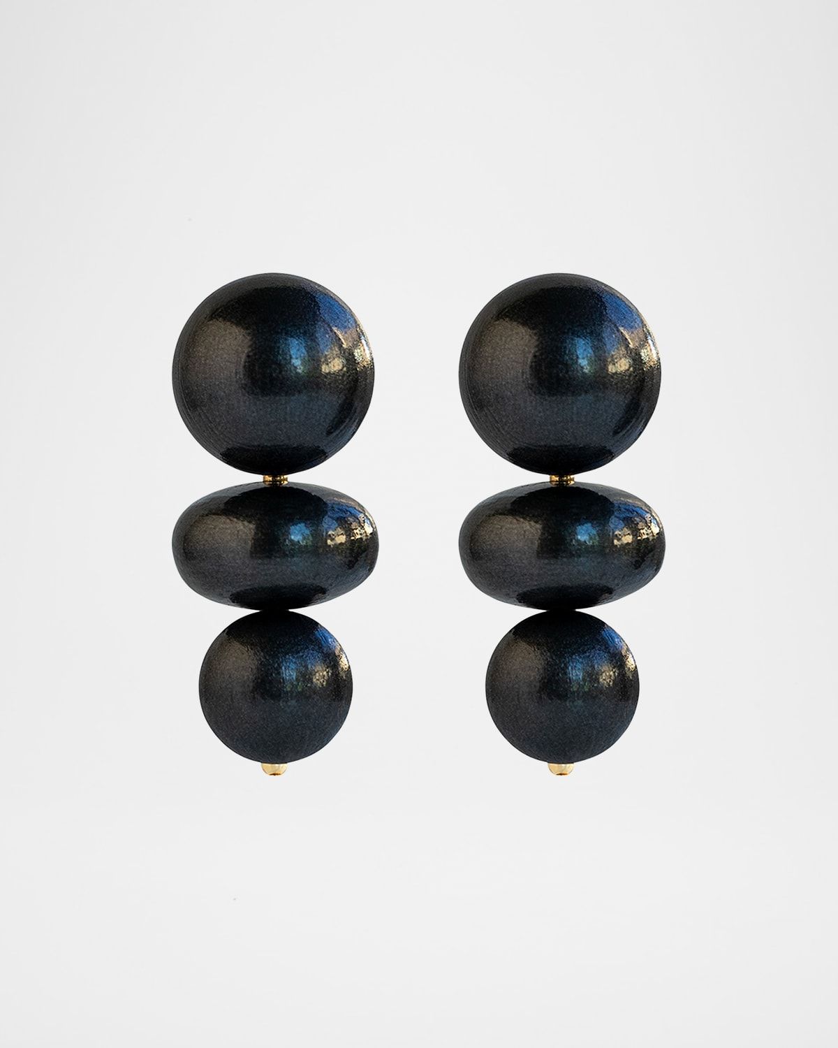 Nola Black Coral Earrings