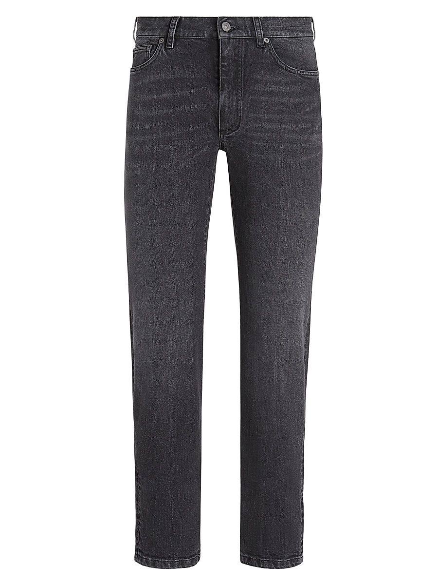 Men's Stretch Cotton Roccia Jeans - Dark Grey - Size 40