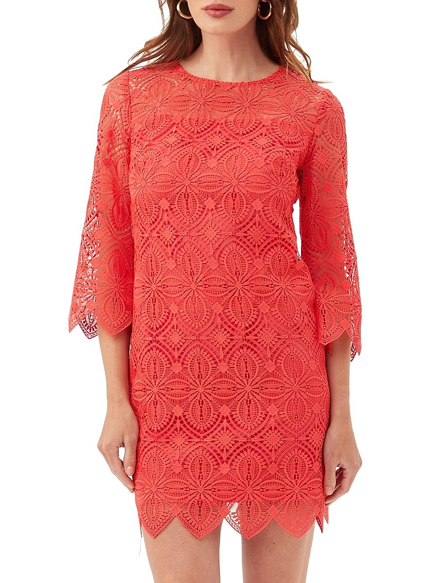 Women's Atlantic Lace Minidress - Moroccan Sunset - Size 12
