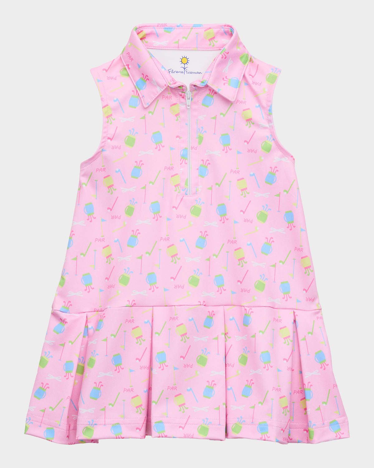 Girl & apos;s Golf-Print Performance Knit Dress, Size 12M-10