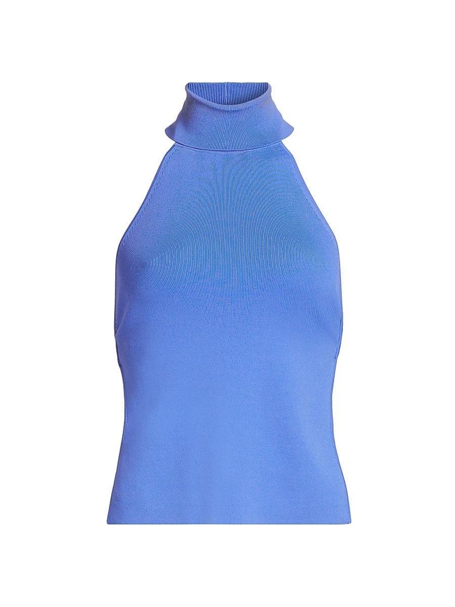 Women's Wake Rib-Knit Turtleneck Top - Capri - Size Small