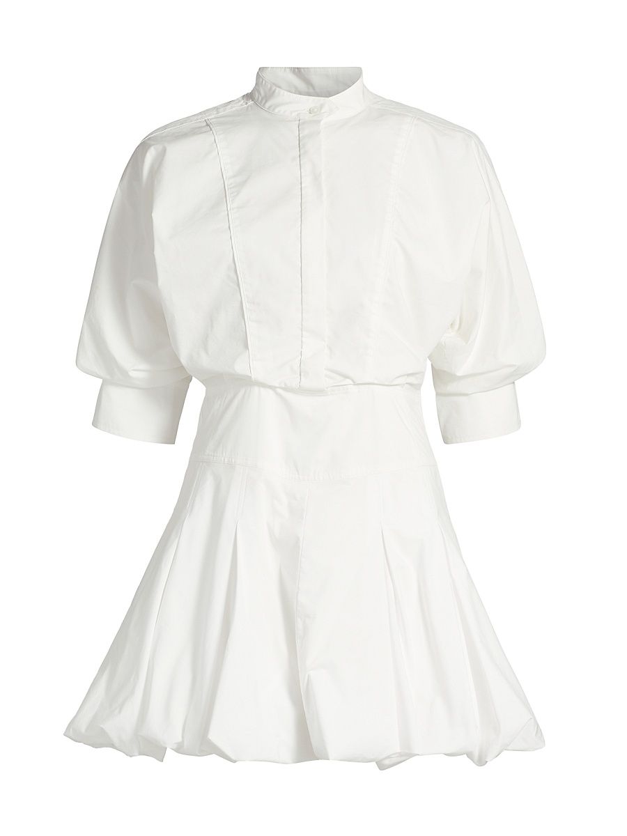 Women's Effie Bubble Mini Shirtdress - White - Size 0
