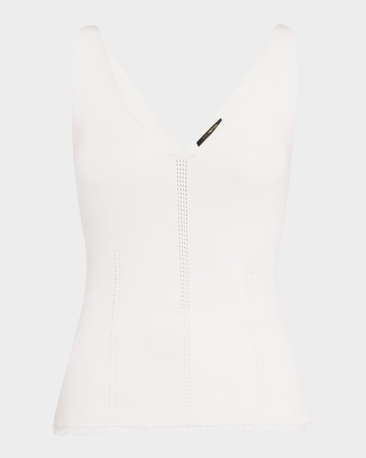 Finley Pointelle Rib Knit Cotton Tank