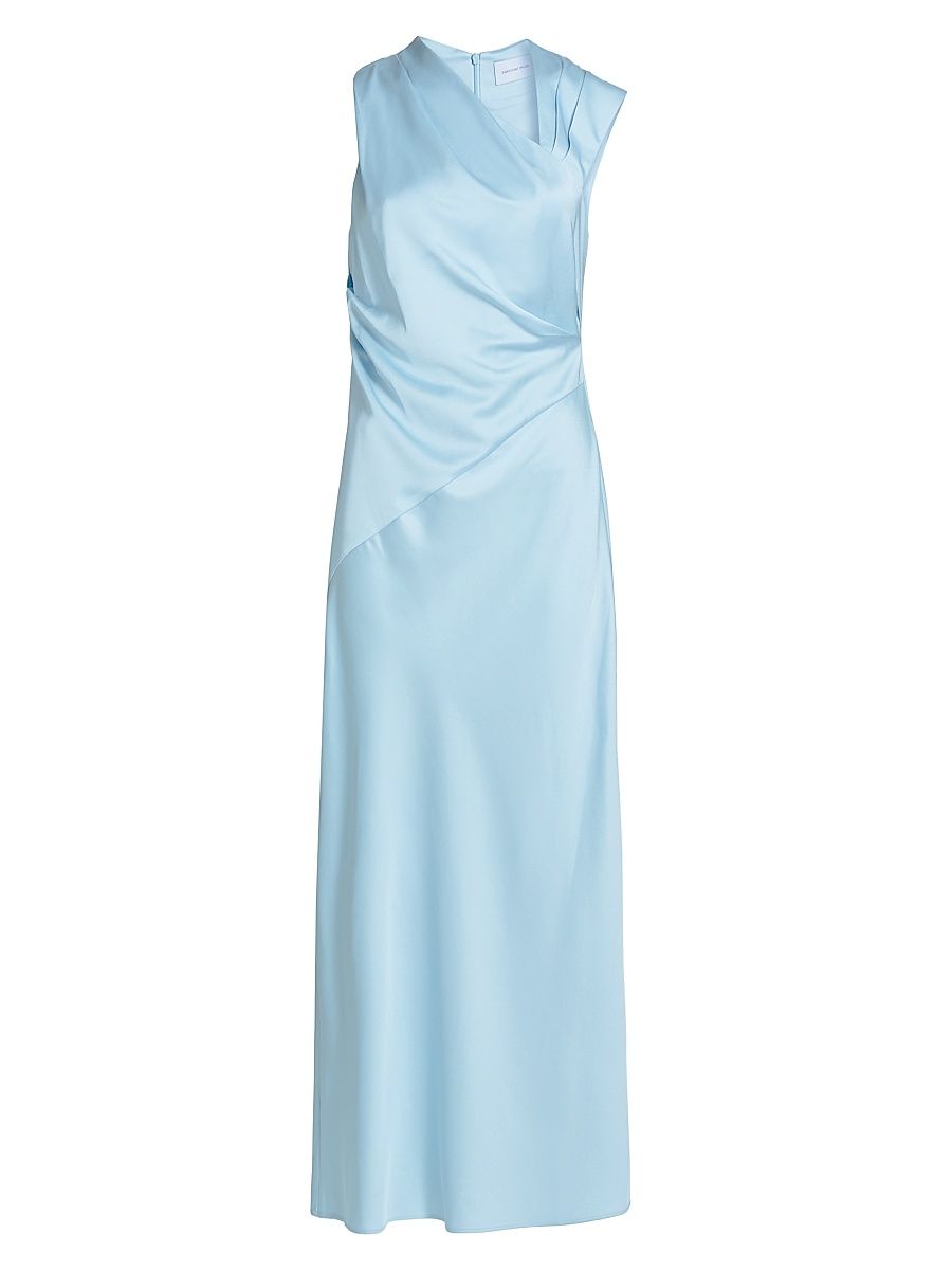 Women's Becca Asymmetric Sleeveless Maxi Dress - Sky - Size 12