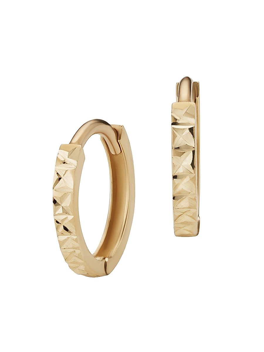 Women's 14K Yellow Gold Celebration Mini Hoops - Yellow Gold