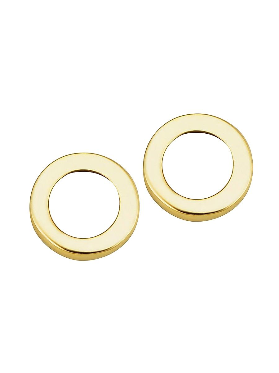 Women's 14K Yellow Gold Full Circle Studs - Yellow Gold
