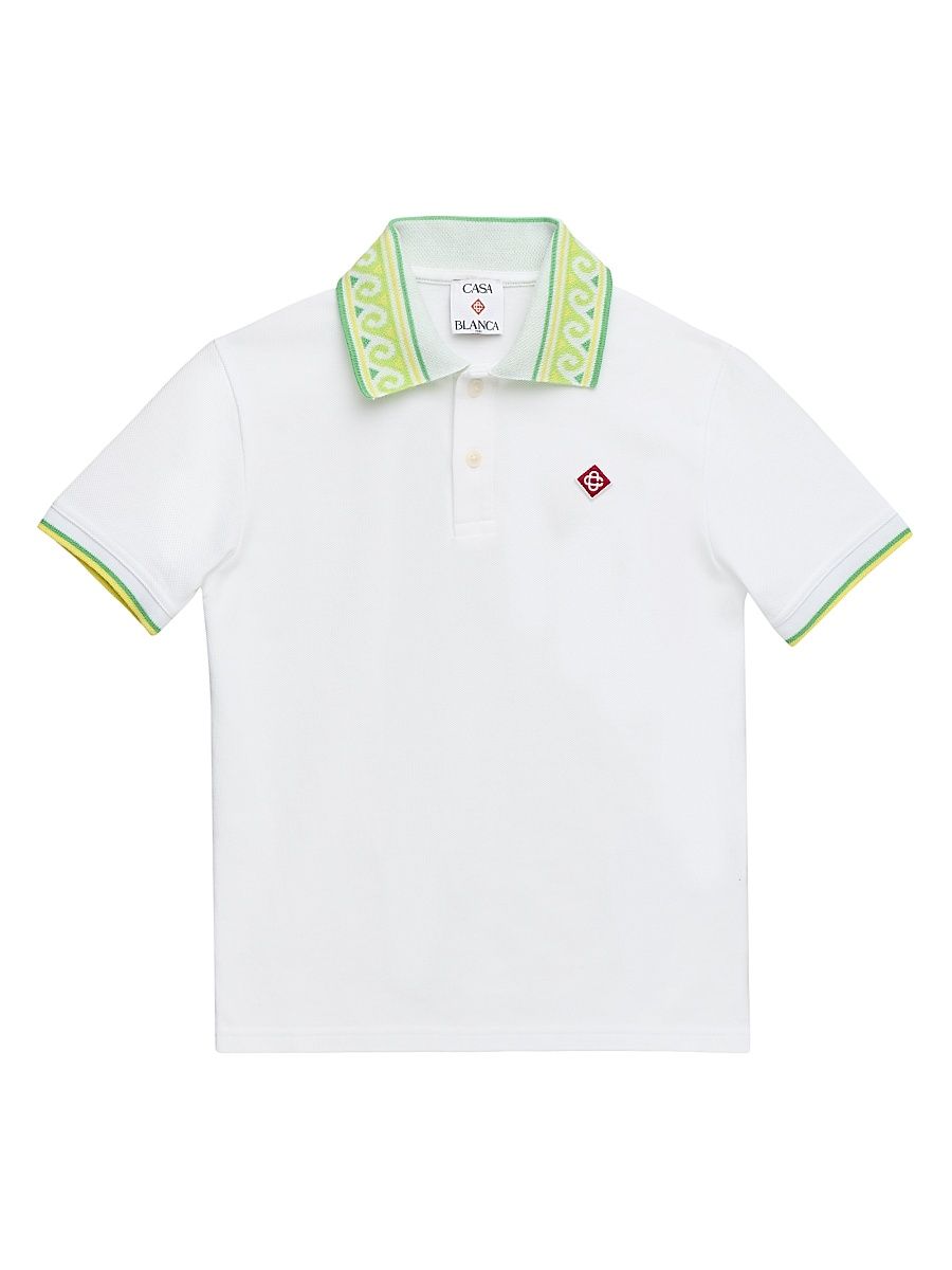 Little Kid's & Kid's Laurel Polo Shirt - White - Size 13