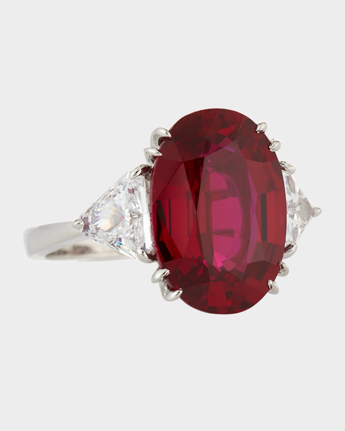 Oval Cubic Zirconia Ring, 10 TCW