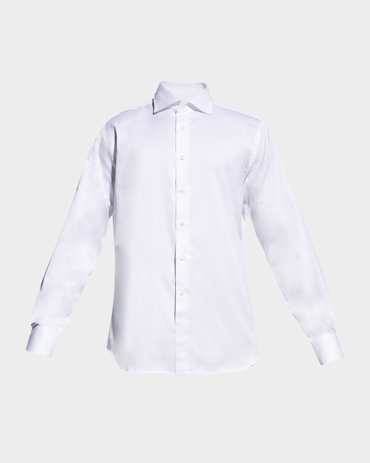 Men & apos;s Solid Twill Dress Shirt