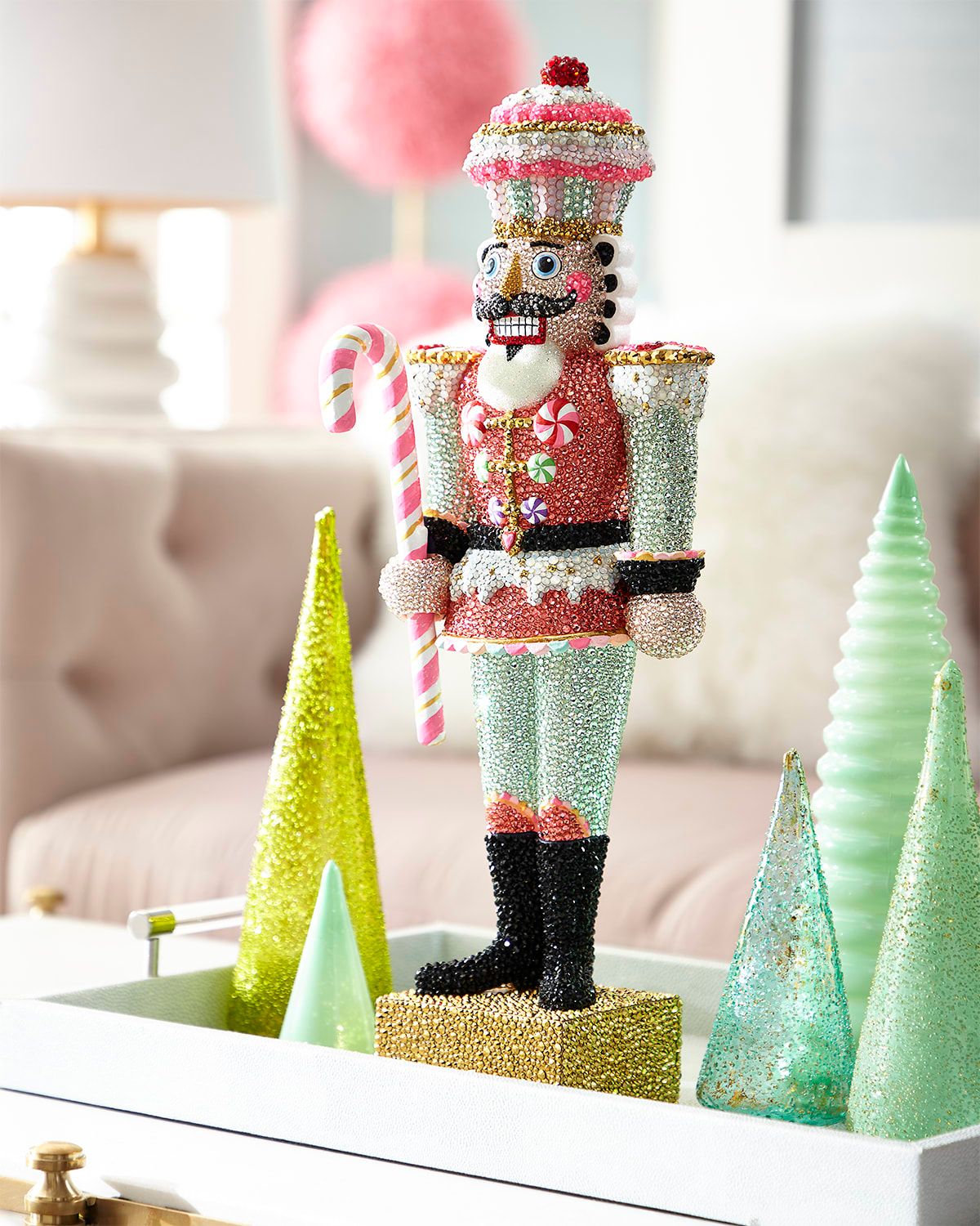 Cupcake Crystal Colonel Tabletop Figure, 20"