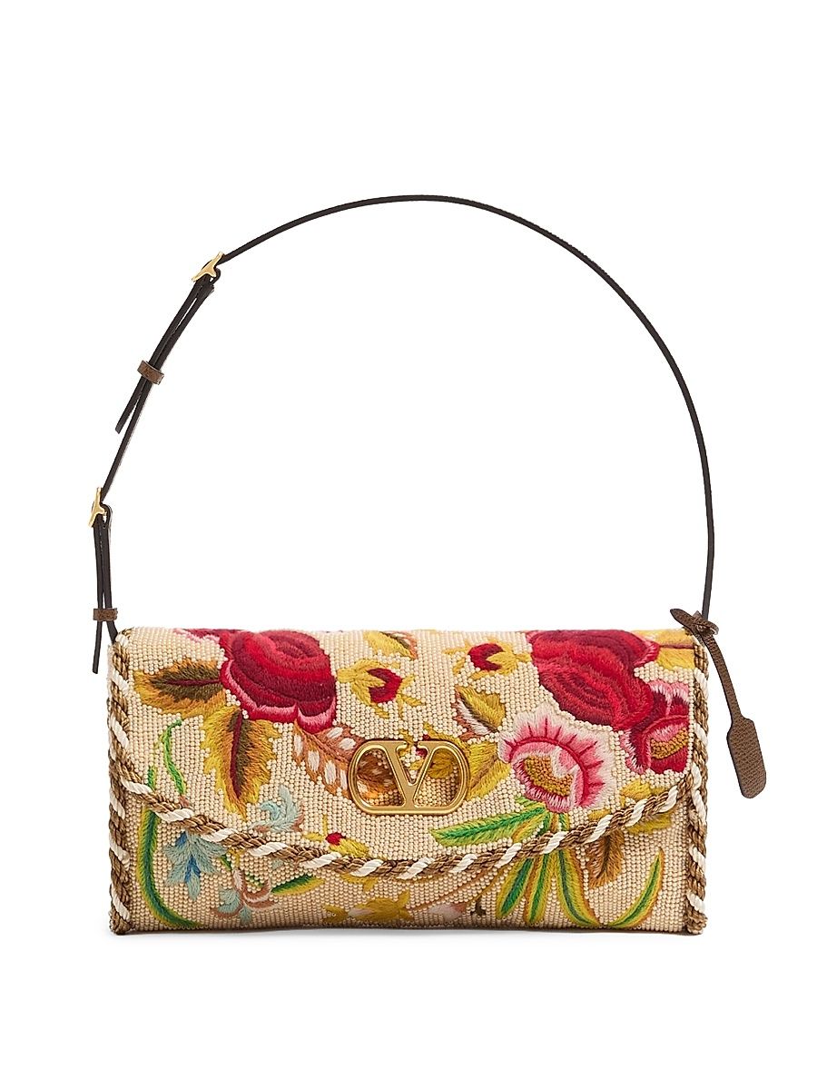 Women's Devain Embroidered Shoulder Bag - Multicolour