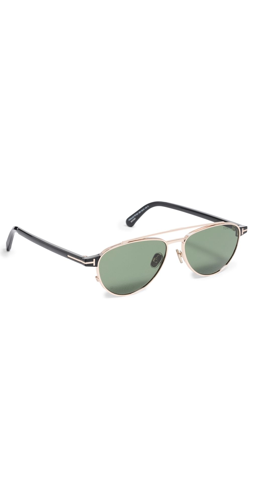 Tom Ford Anthony Sunglasses Shiny Rose Gold/Black One Size