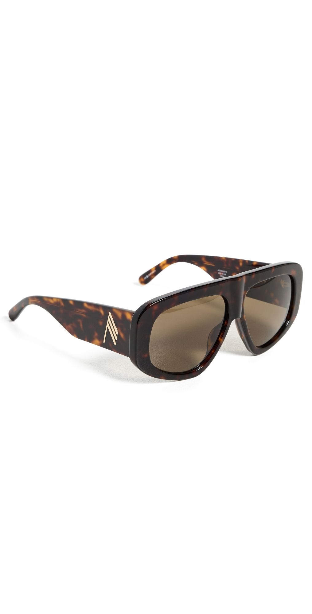 The Attico Milano Sunglasses Tortoiseshell/Yellow Gold/Brown One Size