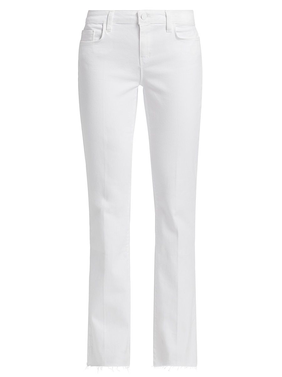 Women's Sneeki Low-Rise Sneaker Straight-Leg Jeans - Blanc - Size 31