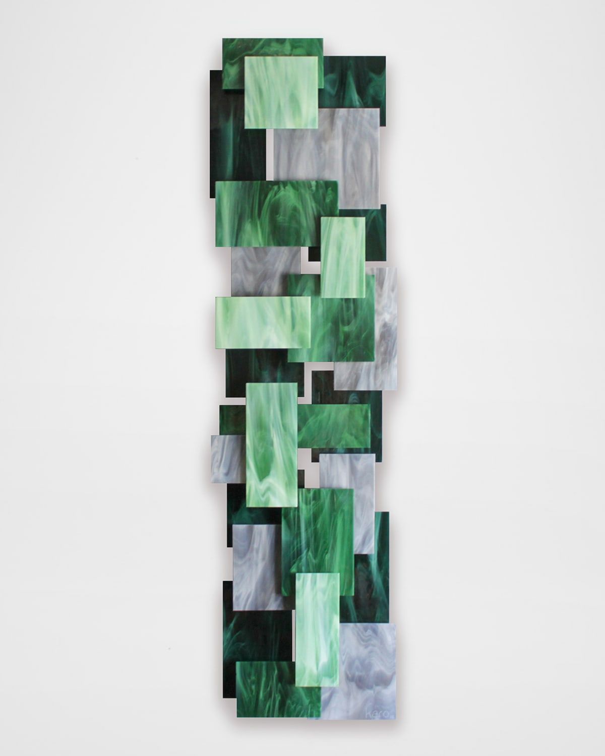 Glass and Metal Wall Sculpture