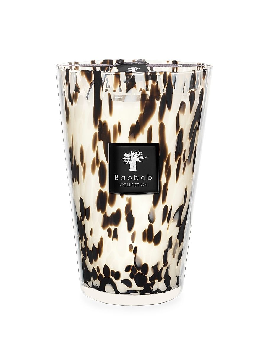 Pearls Max35 Black Candle