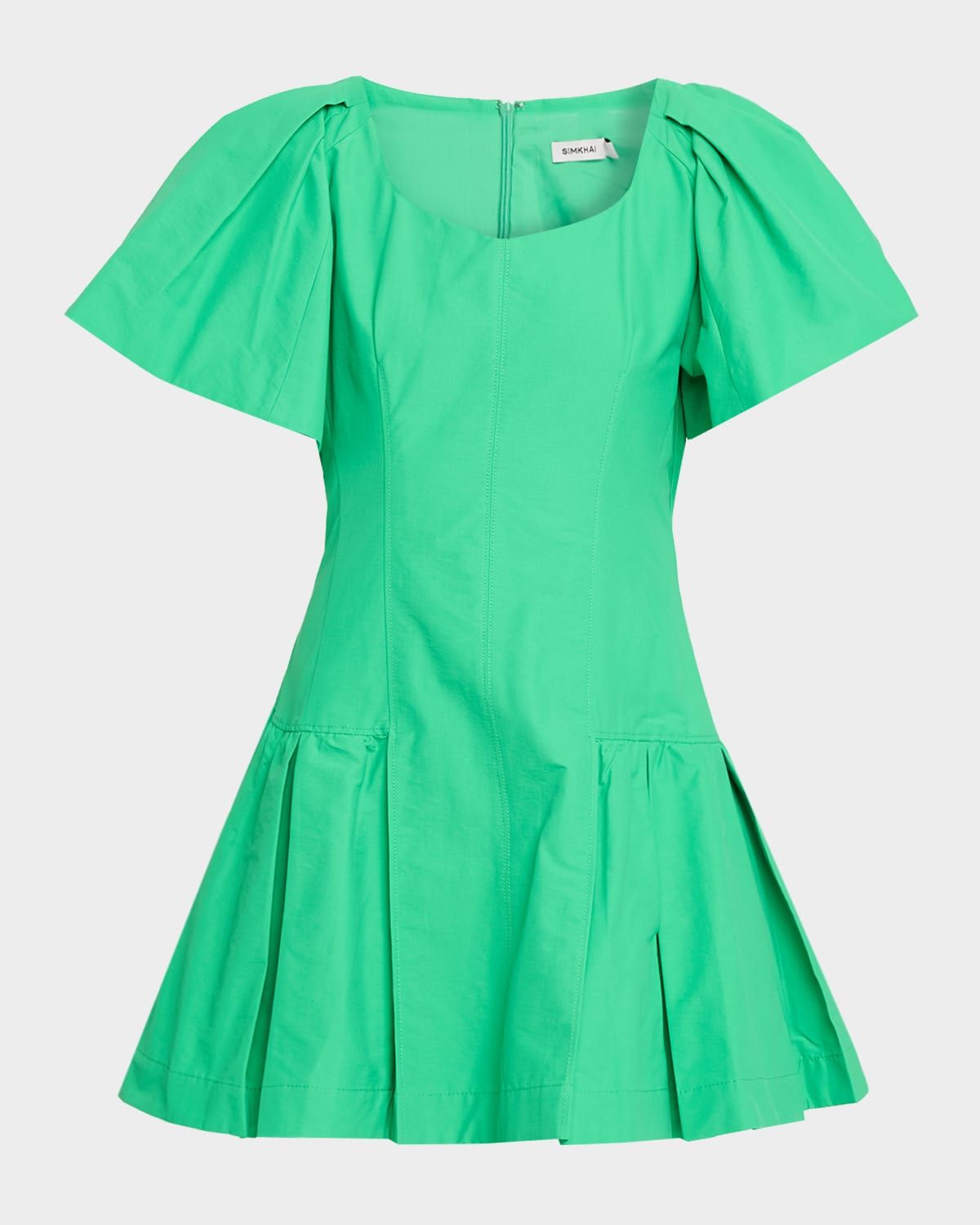 Hattie Technical Cotton Mini Dress