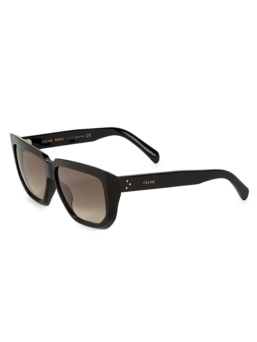 Women's 58MM Square Sunglasses - Black