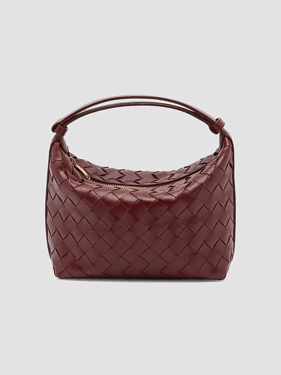 Bottega Veneta Women's Mini Wallace Leather Top-Handle Bag - Cameo