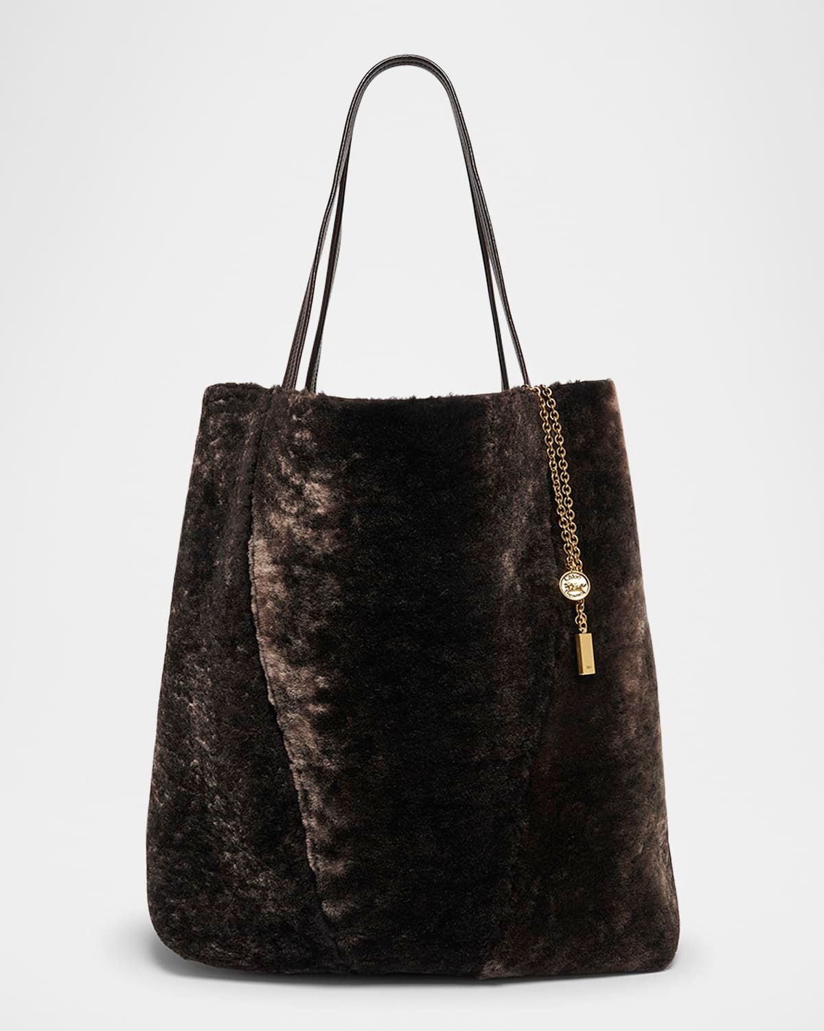 Spin Large Shearling Tote Bag