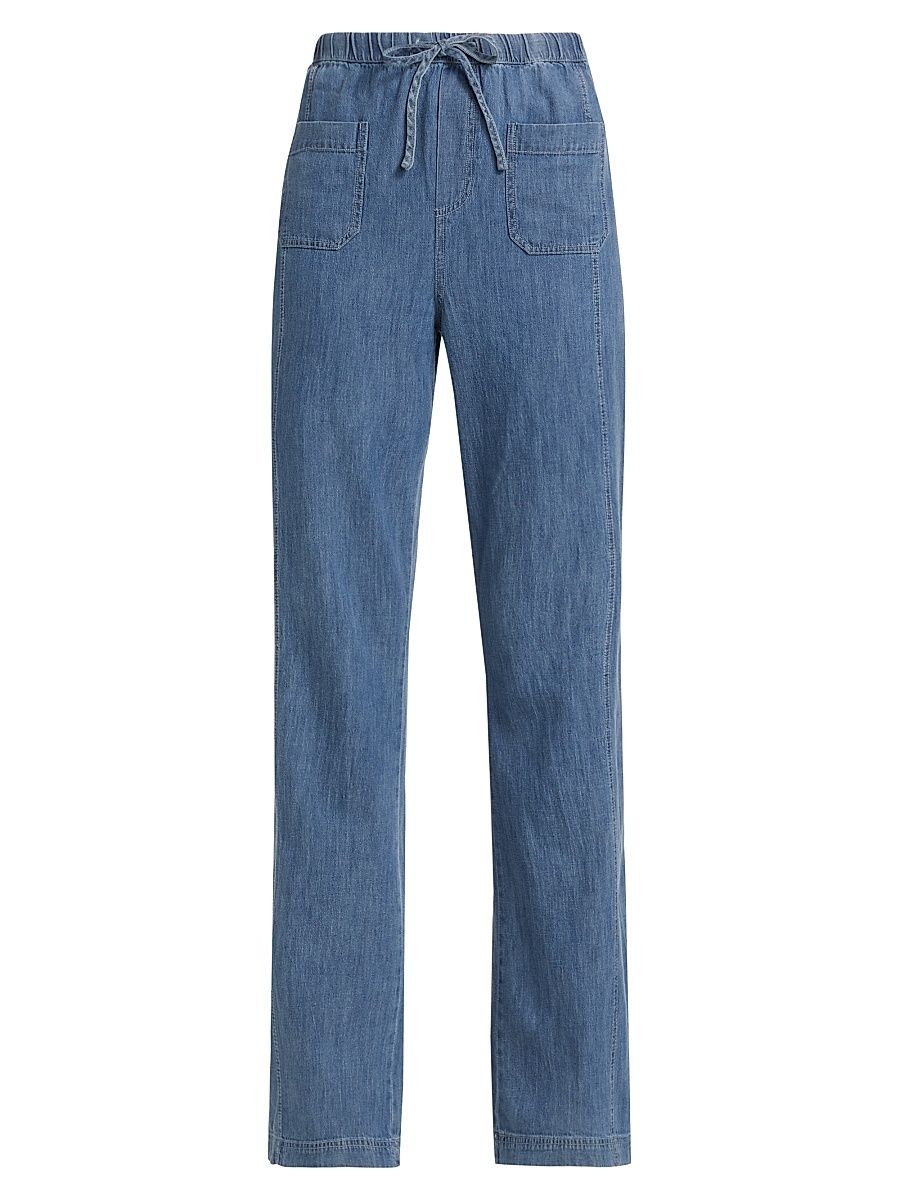 Women's Bradley Cotton & Linen Pants - Indigo - Size Small