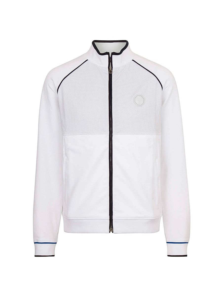 Men's Full Zip Up Jacket - White - Size 52