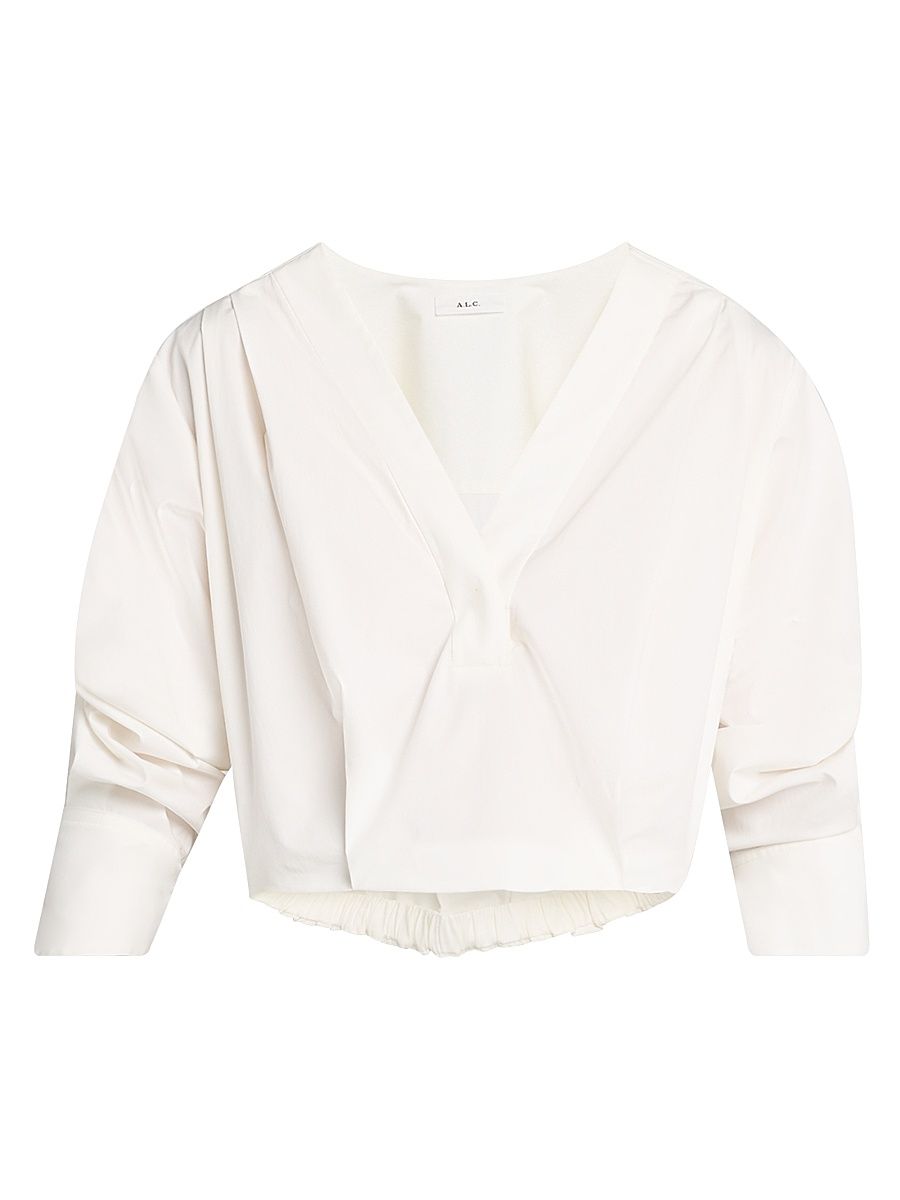 Women's Jordan Stretch Poplin Crop Top - White - Size 14