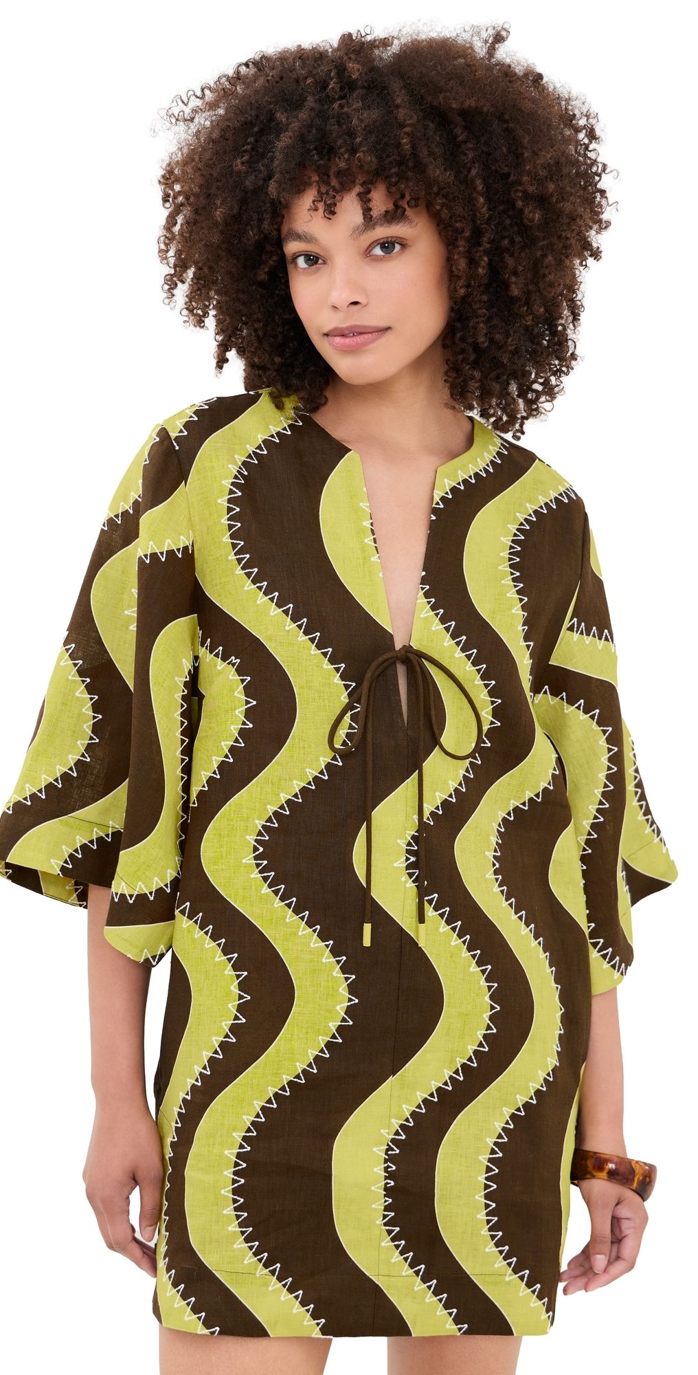 ALÉMAIS Frankie Mini Dress Yellow 14