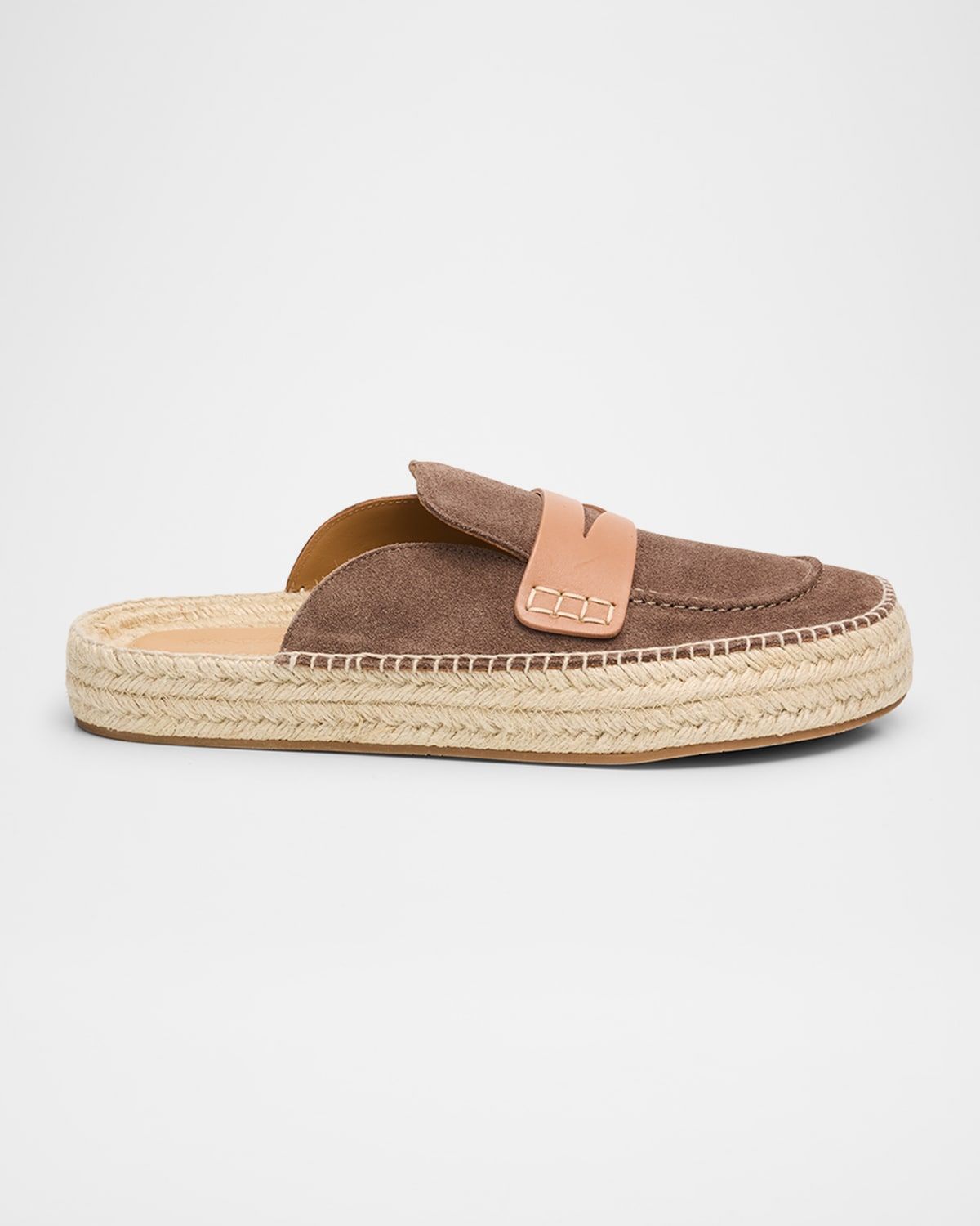 Men & apos;s Suede and Jute Espadrille Loafers