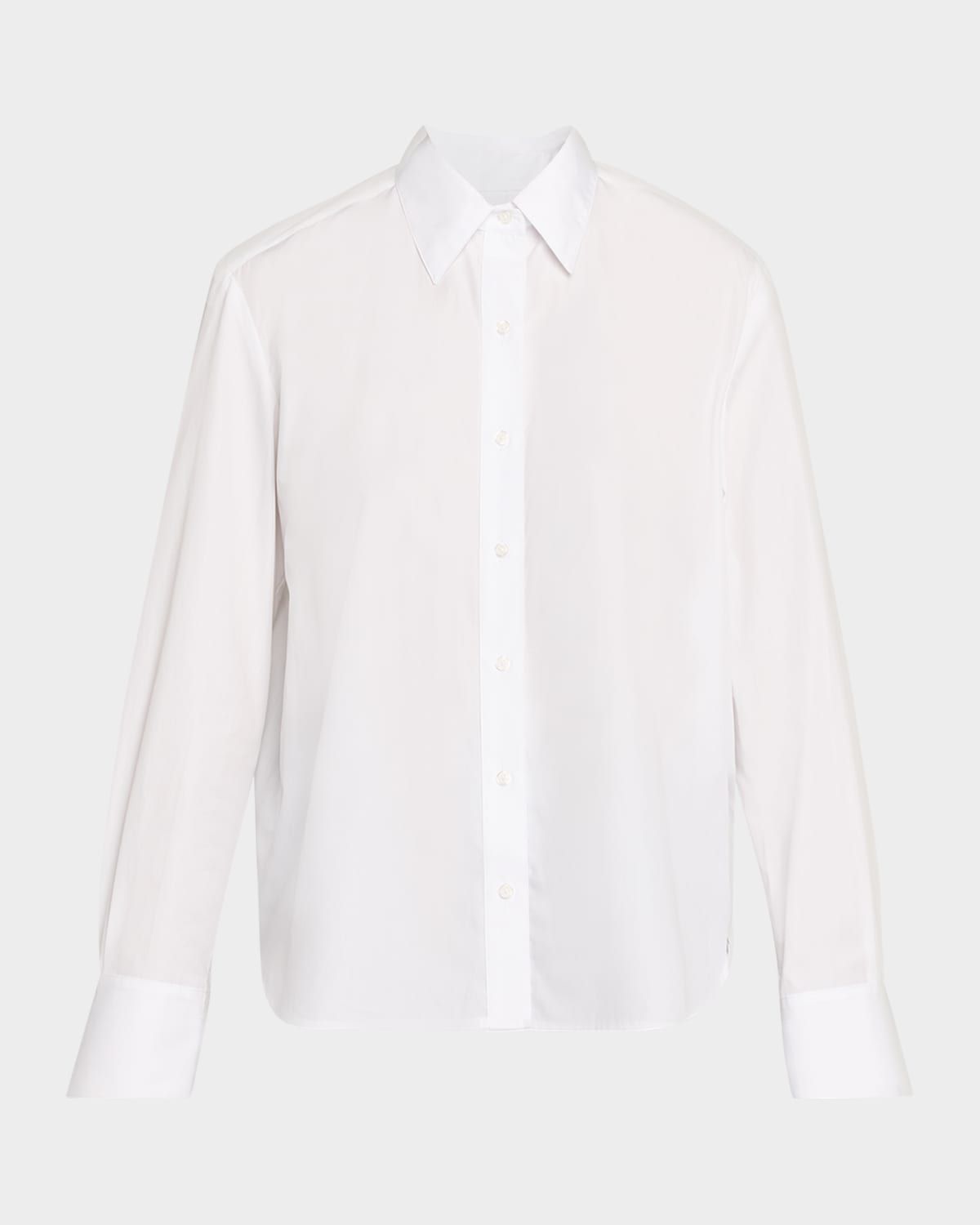 Possetti Superfine Cotton Button-Front Shirt