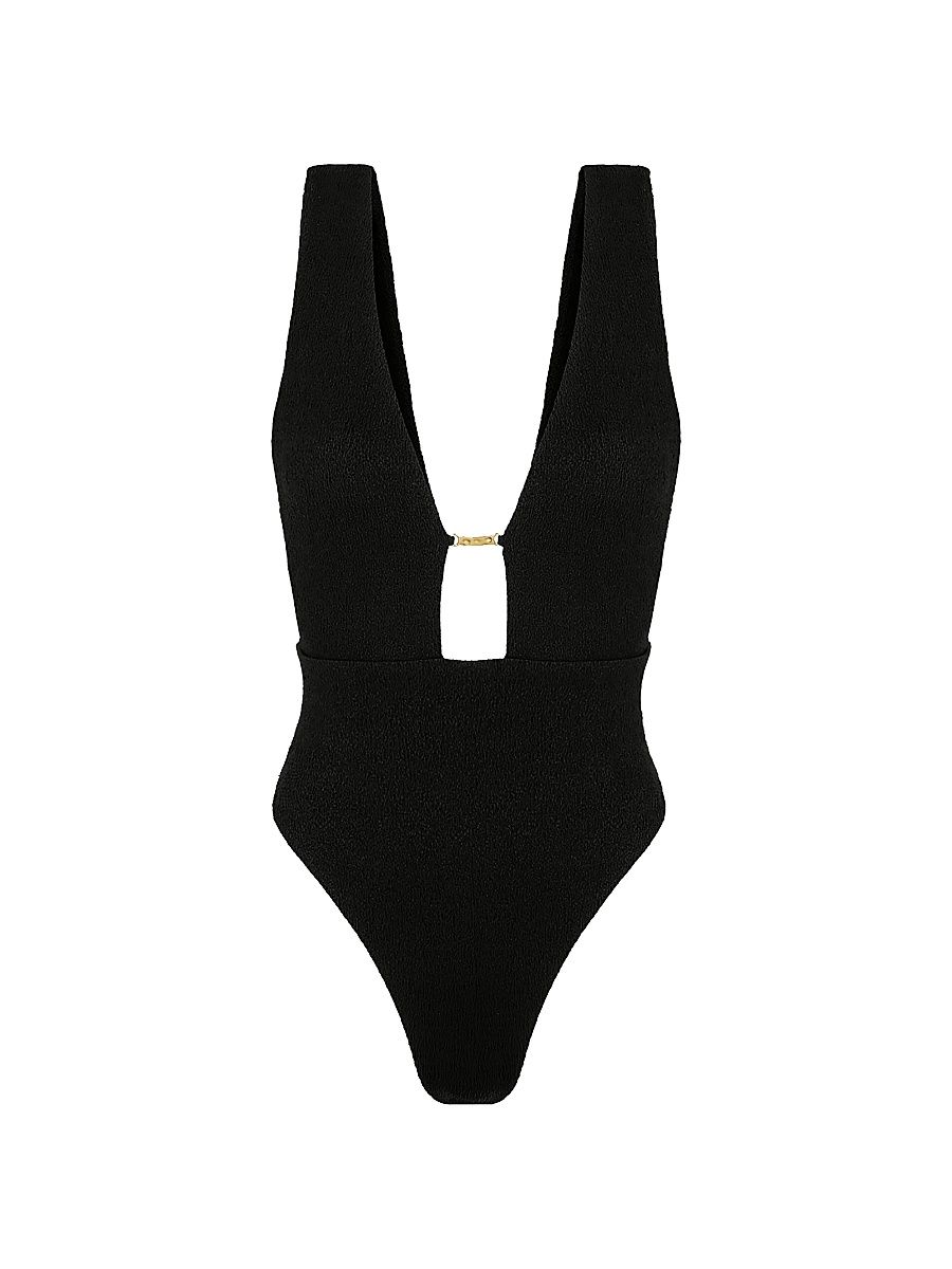 Women's Fir Elisa Candice One-Piece Swimsuit - Black - Size XL