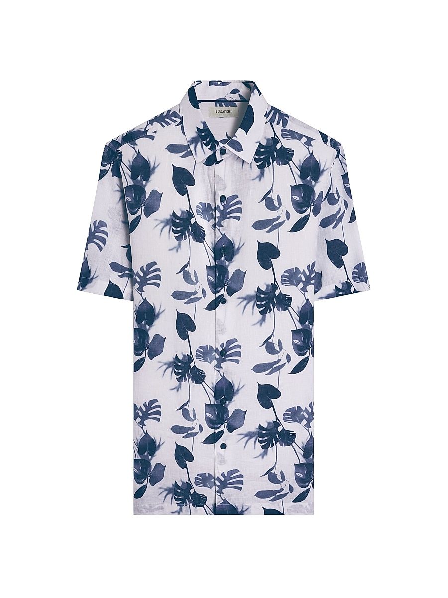 Men's Orson Linen Shirt - Navy - Size Small