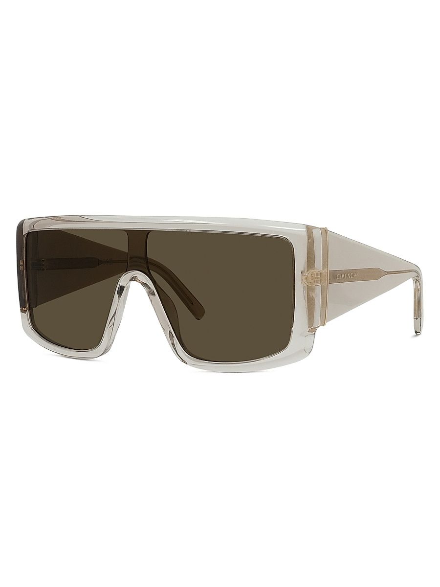Men's 135MM Square Sunglasses - Shiny Beige And Roviex