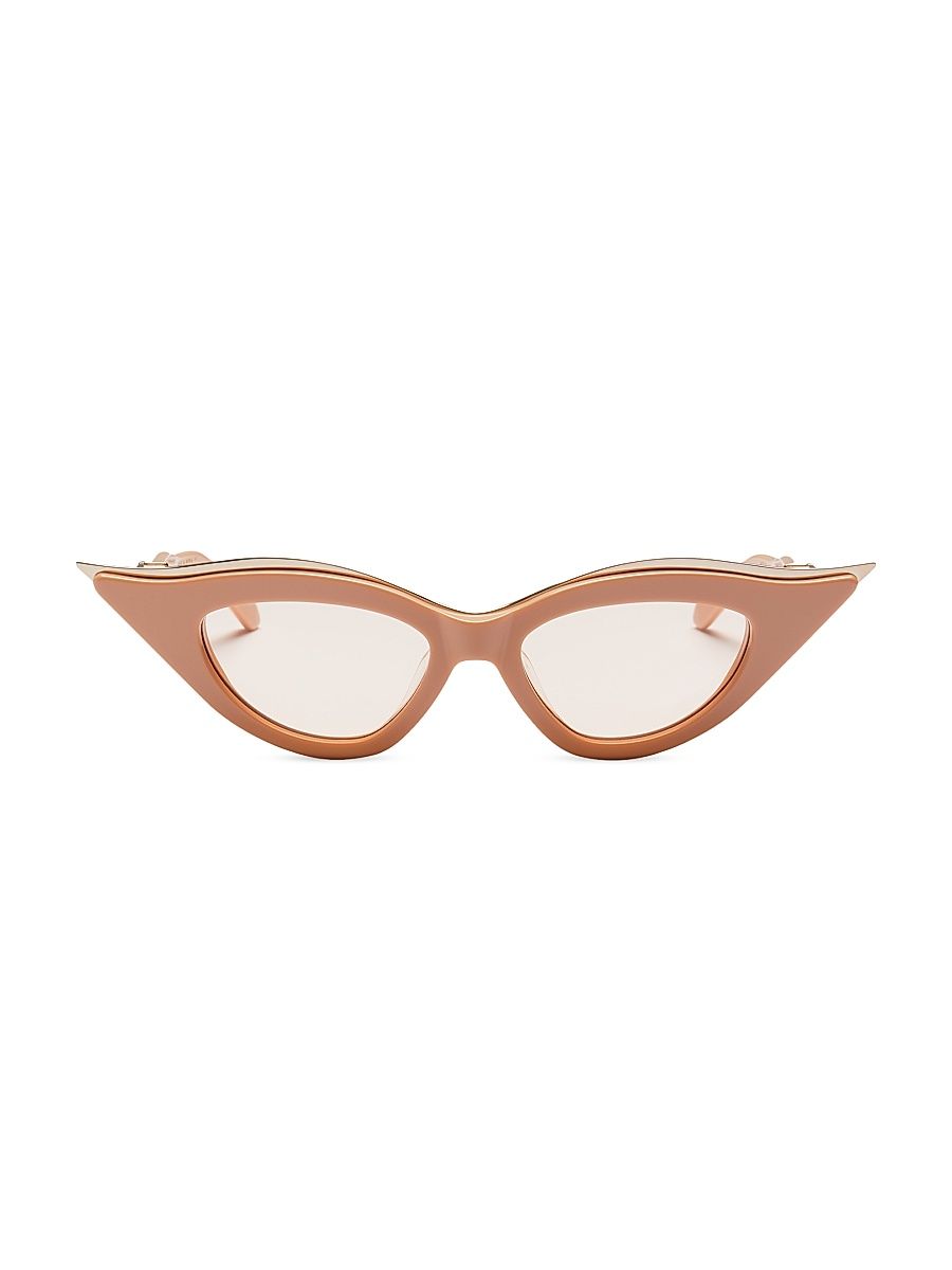 Women's V-Goldcut II 49MM Cat-Eye Sunglasses - Beige