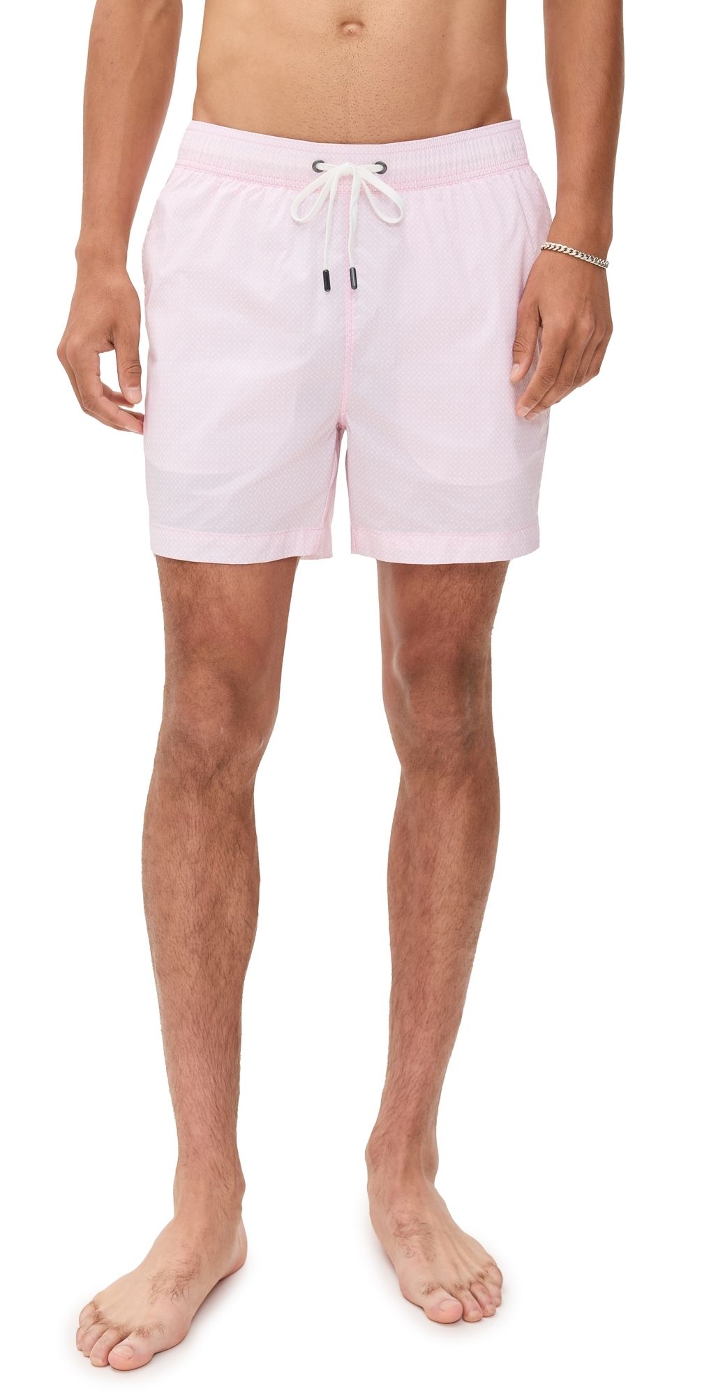 Onia Charles Swim Trunks 5 Powder Pink XL