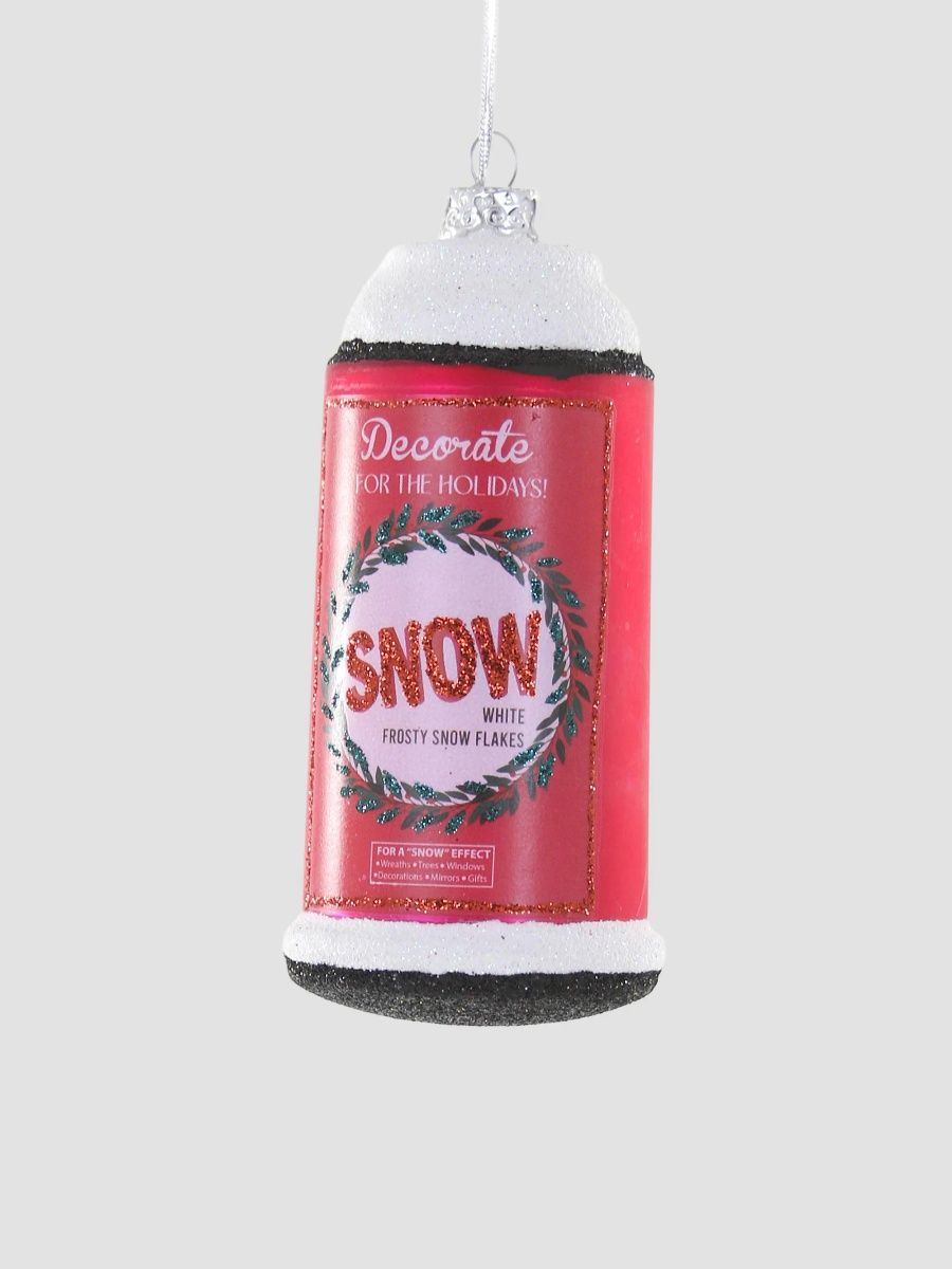 Cody Foster & Co Snow Spary Glass Ornament - Multi