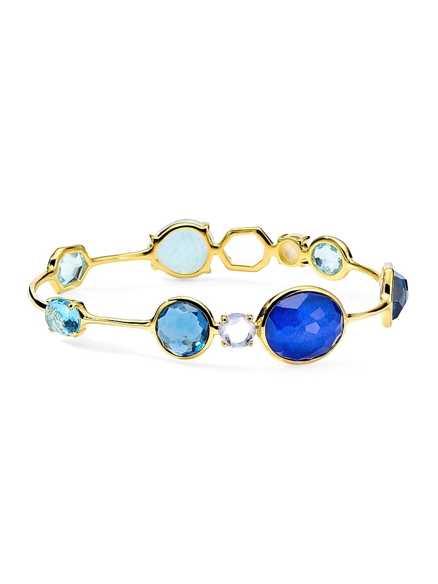 Women's Rock Candy 18K Gold & Multi-Stone Open Gelato Kiss Bangle - Mare